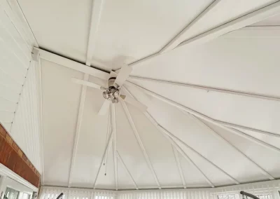 Completed conservatory roof insulation by insulated conservatory roof panels