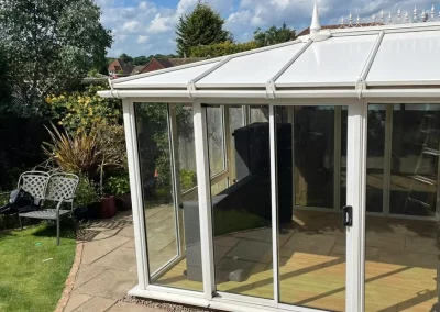 Completed conservatory roof insulation by insulated conservatory roof panels